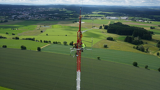 Windpark Vielitz Windmessmast 2013