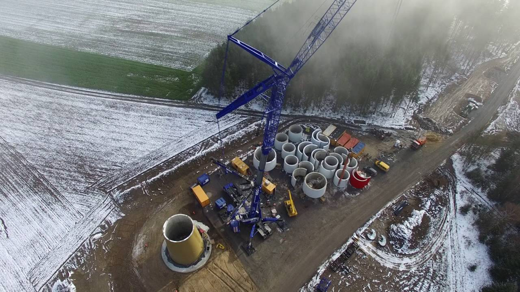 Erstellung des Windparks Vielitz